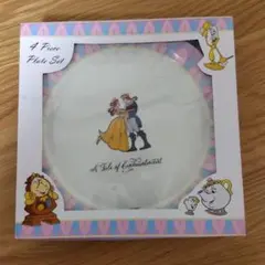美女と野獣 　メラミンプレート　4枚セット　未使用