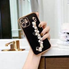 iPhone13Pro ケース パールチェーン 韓国 iPhoneカバー