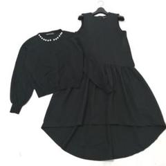 美品✨シークレットトロフィー　2点セット　ワンピース　カーディガン　パール　上品