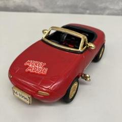 ジャンク品 マスダヤ ミッキーマウス スポーツカー ぜんまい式 おもちゃ 雑貨