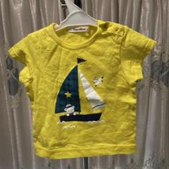 美品：Familiar　黄色のTシャツ　サイズ80　1回だけ着用