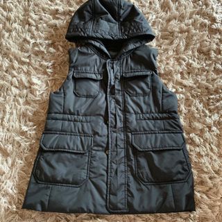 コムサデモード 黒ベストパーカー 110 美品