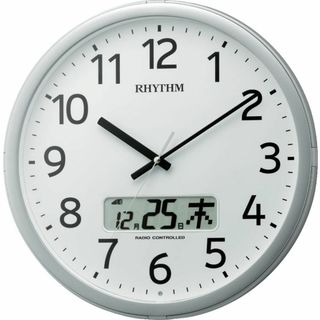 リズム(RHYTHM) 掛け時計 電波時計 オフィス 24回チャイム機能 時報機