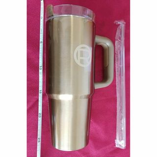 ◎ ステンレス タンブラー 840ml 蓋 ハンドル ストロー 付き