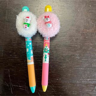 ディズニー　ボールペン　クリスマス　ミッキー＆ミニー