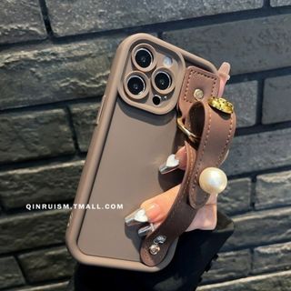 【いいね割】iPhone　15Pro　Apple　ケース　お洒落　バラ　パール