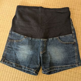 マタニティ　デニム　ショートパンツ