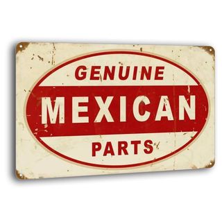 メキシカンパーツ メタルブリキ看板 バー 面白い壁装飾 8 x 12インチ
