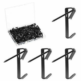 【色:ブラック】AUGSHYO ピンフック 100個セット（100フック+100