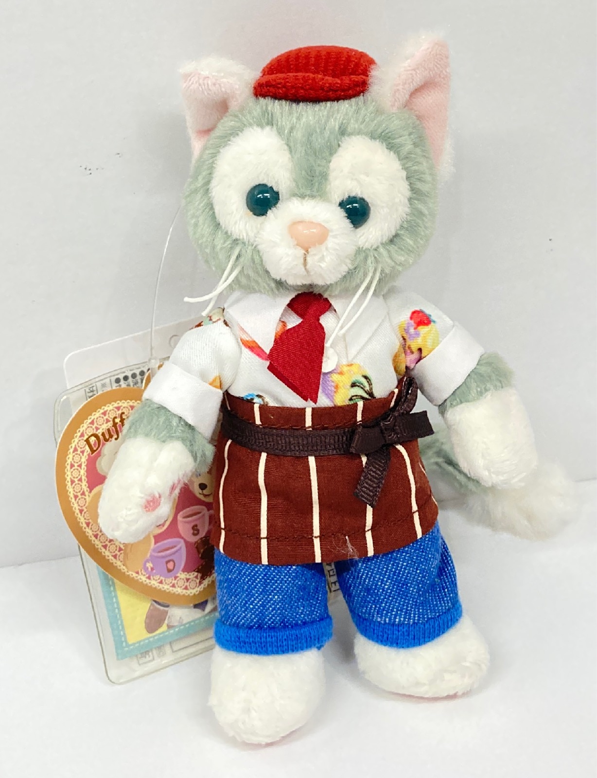 東京ディズニーシー ぬいぐるみバッジ Sweet Duffy 2015 Duffy Brings Love ジェラトーニ(カフェエプロン) 2015