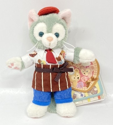 東京ディズニーシー ぬいぐるみバッジ Sweet Duffy 2015 Duffy Brings Love ジェラトーニ(カフェエプロン) 2015