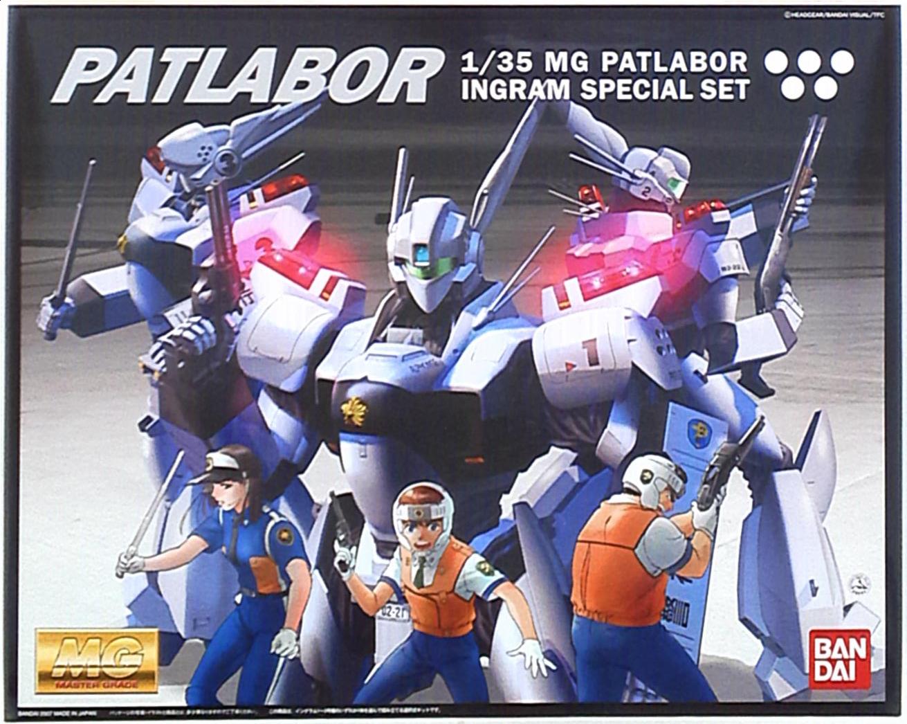 バンダイ MG パトレイバー イングラムスペシャルセット(点滅式パトランプ付) 1/100