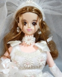タカラ ファッションステーションジェニー スタジオストリート ウェディングドレス 白花ブーケ