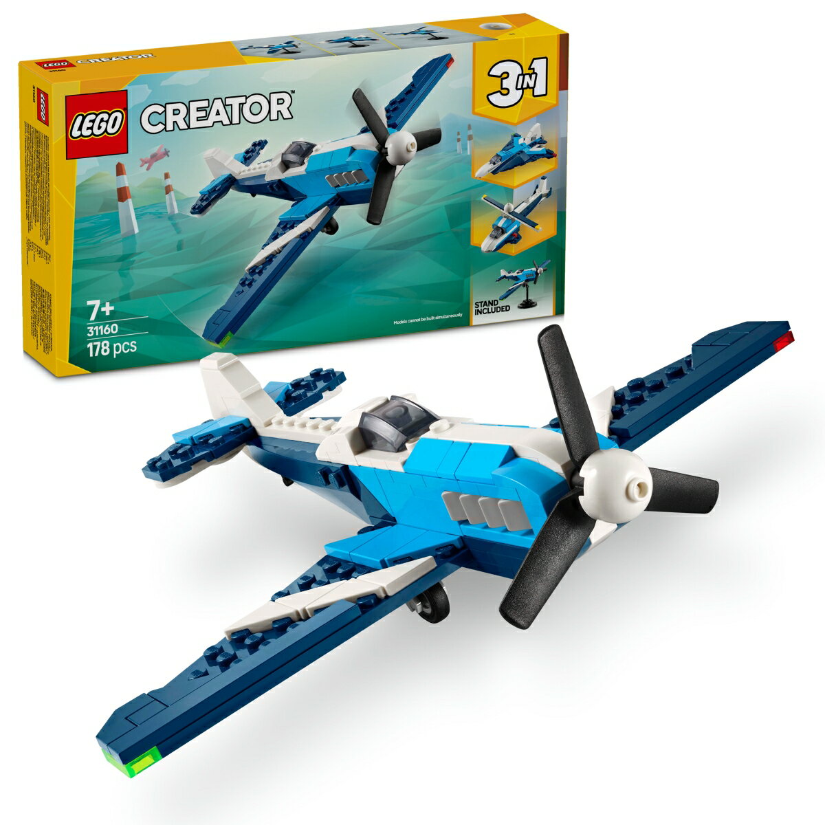 レゴ(LEGO) クリエイター 空とぶのりもの：エアレーサー 31160 [ おもちゃ 玩具 誕生日 プレゼント ブロック 男の子 女の子 子供 7歳 8歳 9歳 小学生 乗り物 飛行機 飛行船 ]